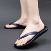 Pantofole Flip Flip Flop Meni in pelle vera e propria marca estiva 2024 designer di moda spiaggia le infradito alla spiaggia leggera comoda confortevole