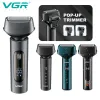 Shavers vgr foil Shaver Professional Beard Trimmer IPX7防水電気かみそりシェービングマシンv370 V371 V380 V381