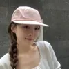 ボールキャップ韓国の春と夏の短いつばら文字刺繍フラットヒップホップハット男性女性屋外シェーディングカジュアル野球帽