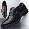 Chaussures habillées d'entreprise en cuir masculin