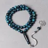 Tasbih résine artificielle résine rosaire musulman perle misbaha eid cadeau islamique masbaha bijou turc 33 Bracelet de prières de prière 240410