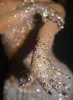Naszyjniki moda rozciąganie rękawiczki nożycego kobiety błyszczące kryształowa perspektywa długie rękawiczki nocne tancerze piosenkarka akcesoria sceniczne