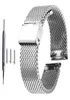 18 mm 20 mm 22 mm 24 mm Universal Milanese Watchband szybkie wydawanie Watch Watch Watch Pasek z siatką Pasek ze stali nierdzewnej Bransoletka Bransoletka Czarna 2202235419