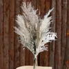 装飾的な花本物の天然ユーカリ乾燥パンパスグラスブーケ偽造人工花室のリビングルーム装飾クリスマスウェディングアレンジ