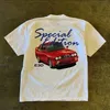 Männer 100% Baumwoll-T-Shirt-Auto Grafikdruck Kleidung Sommer T-Shirt Casual Tops Übergroße T-Shirts Hochwertige Mannkleidung 240421