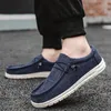 Heren Ademvol casual canvas slip schoenen Comfort slipon Loafer Soft Penny Loafers voor mannen lichtgewicht rijboot 240410