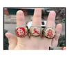 Three Stone Rings High Quality 3Pcs 1985 2004 2006 Misi Baseball ship Ring Set Sec Sports Jewelry Fans Us Size 11 DropDhrv03952477