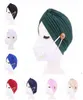 Turban Hat Female Pure Hair Band Hat Button Headband Turbante Headwear Sleep Hat Adult Beadana Hendwarp Chemo Towel Hair Accessori3863666