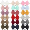 Solid Color Pre-tied Bow Tie Adjustable Bowtie for Kids Baby 22389