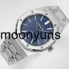 Piquet Audemar Luxury Mens Mechanical Watch ZF Factory Royal 15400 Blue Blue Grey Dial Swiss 3120 For Men ES Brand Owatch di alta qualità