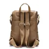 Школьные сумки винтажные бренды женщины рюкзак Nubuck Кожаные рюкзаки PU для девочек -подростков большие плечи 2024