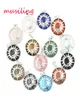 Hangers Pendulum Maan en Sun Jewelry for Women Natural Stone Crystal Charms European Reiki Healing Amulet Fashion Mens Jewelry2454179