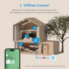 Wtyczki Meross HomeKit 2 w 1 WIFI Smart Plug Dual Outlet UE Smart Socket Smart Gope Control Obsługa Alexa Google Home SmartThings