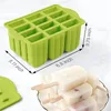 Popsollices vormen 12 stuks Siliconen Popsicle Maker Molds Food Grade ijs met ijs- 50 Popsicle Sticks 240411