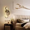 Стеновые лампы Луклой Современная светодиодная лампа Декоративная творческая белая световая спальня спальня Спечная Срабаная проход гостиной скандинавской гостиной