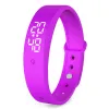 Bracelet de bracelets V9 LED Digital Smart avec moniteur de température corporelle