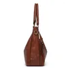Sacs à bandouliers sacs à main en cuir pour femmes sac-clue sac à corps marron