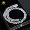 NEACCHE COLLAna RODIUM SIER PIROXENE PIROXENE HIP HOP 13mm 15mm da maschile cubano Bracciale a catena femminile