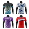 Chemise uniforme de football adulte Impression personnalisée Shirts pour hommes à manches courtes à manches courtes.