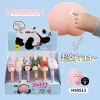 Pens 36 pcs/lot Cartoon Cat Panda Dog Butt Press Gel Pen Cute 0.5mm black Ink Signature Pens Promotional Gift Office School Supplies