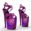 Dance Shoes Women 20CM/8inches PU Upper Plating Platform Sexy High Heels Sandals Pole 349