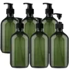 Bottiglie di stoccaggio 6pcs 500 ml di pompa di sapone liquido Distensione di plastica di grandi dimensioni di grandi dimensioni per shampoo a lavaggio del corpo