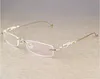 70OFF Vintage Luipaard Randloze Clear Stone Transparent Glass Frame Luxe Eyewear Men Accessories Eyeglasses 63842166273