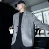 Herrenanzüge Herren Blazer Jacke Personalisierte Nische einzigartige Street Street Kleidung Lose sitzende koreanische Mode Männer