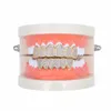 Hip -Hop -Zahnspangen Mikroeingelegtes goldene Zähne rosa Diamantpraces Hip Hop -Zahnspangen Halloween Hip Hop Schmuck Schmuck