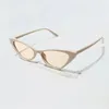 Lunettes de soleil UV400 Protection Cat Eye Vintage Small Frame Trendy Retro Shades Streetwear Accessoires pour femmes