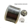 Accessories Hq 0.12mm Marine Grade 316 Single Stainless Steel Wire Rod Tiny Soft or Rigid Stroke Line Fishing Banding Clothesline