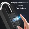 Control TTLock Smart Lock IP67 Bluetooth APP Smart Padlock Fingerprint Lock Keyless Mini Bag with Aleax Google Home Electronic Door Lock
