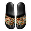 Slippers Men Leopard Print Eva Sole Anti-Slip Design Huishouden Casual Flat Shoes Comfortabele PU Upper Fit Outdoor binnenkleding