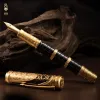 Pens Hongdian Qin Dynasty Series 14K Fine Nib Fountain Fountain Pen Exquis Retro Calligraphie Écriture Piston Gravé de style chinois Gift Gift