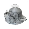 BERETS BEACH BLOWLER HAT CLOCH 여자 여자 파티 결혼식 일요일 여름 449B