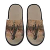 Slippers Winter Slipper Woman Man Fluffy Warm Three Horses House Shoes