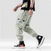 Men's Pants Sexy Invisible Double Zippers Open Crotch Streetwear Casual Joggers Cargo Outdoor Sex Clothing Male Costume