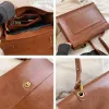 Tassen Burminsa Vintage grote werkschoudertassen voor vrouwen 2023 Wintertrend Designer Kantoor Vrouwelijke aktetas Crossbody Ladies Handtassen