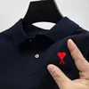 2024 Summer Mens Polo bordado Bordado de manga corta Fashion Fit Slim Fit Polo Camiseta 240420