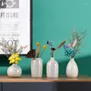 Vasos Eletroplatação brilhante Cerâmica Pote de flores Creative Botty Hydroponic Hidropônico Decoração de arranjo de mesa de estar moderna