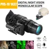 Cameras 1x32 Infrarouge Digital Vision nocturne Goggles NVG Scope monoculaire PVS18 Casque monté Casque de chasse à la tête