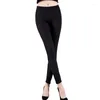 Leggings pour femmes sport leggins noir blanc rayure imprimé push up hauteur taille sexy pantalon collants entraîne