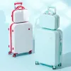 Bagage Solid Puristic Design Travel Bagage Rolling Wielen Hardside Women Suitcase Men Trolley Case 18 20 Carry On/Big 22 24 26 28 inch