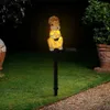 LED SOLAR BONITE SQUIRREL Plux Lights Garden Garden Paisagem Paisagem Animal -Shaped Lawn 240411