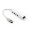 USB Ethernet USB HUB إلى RJ45 LAN Network Card 10/100 MBPS Ethernet Adapter لـ MAC iOS LAPTOP PC Windows RTL8152 USB 2.0 HUB