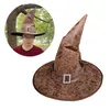 Berets Halloween Party Wizard Hat Wide Brim Point Point Accessoires Élégant Drop