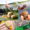 Combo Mosodo 10pcs Carp Fishing Pva Mesh Refill Soluble Bait Bag 5m 25mm 37mm Feeder Trap Nets Water Dissoing Carp Bait Tackle Peche