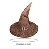 Berets Halloween Party Wizard Hat Wide Brim Point Point Accessoires Élégant Drop