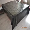 240 x 260cm PVC Düz Yatak Sayfası Siyah Bedsheet Parlak Masaj Spa Seks Pad SM Mobilya Dungeon Oyuncaklar Erotik BDSM Bondaj Dişanı 240408