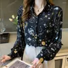 Женские блузки женская одежда весенняя осенняя модная принт Harajuku рубашка Y2K Сексуальная шифя с длинным рукавом Chefon Blous